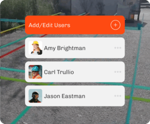 Image shows a dialog box indicating the simplicity of adding and editing InfraMappa users
